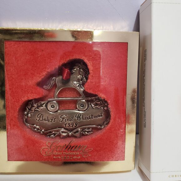 Hallmark Keepsake Christmas Tree Ornaments Lot Of 4 All Metal - Picture 4 of 9